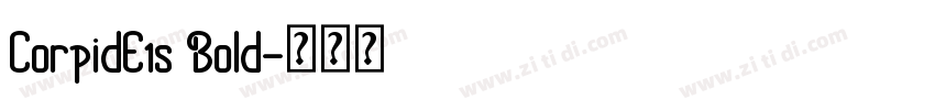 CorpidE1s Bold字体转换